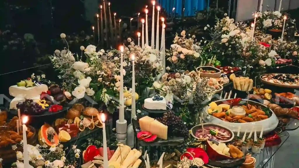 چیدمان میز مزه و فینگر فود